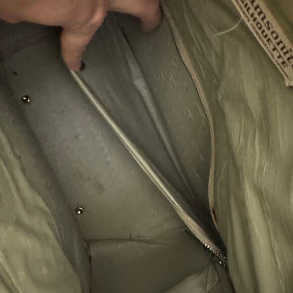 Vintage Samsonite Silhouette Denver, CO Green Zipper Carry-on Train Bag Handles - Picture 13 of 16